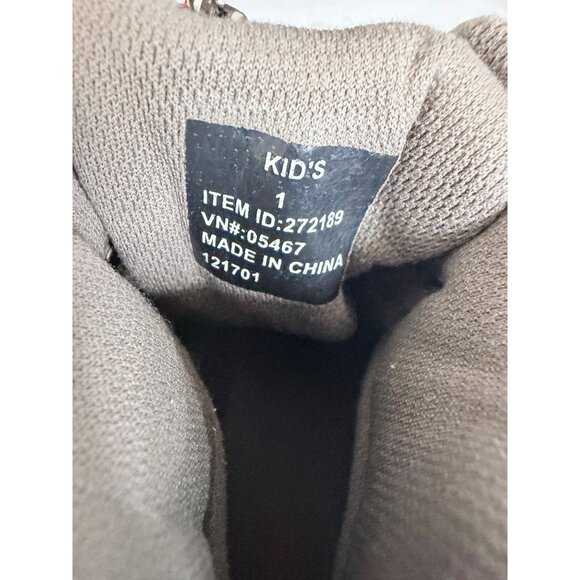 L.L. Bean Kids Waterproof Hiking Boots Size 1 Brown Lace Up Outdoors - Picture 2 of 10